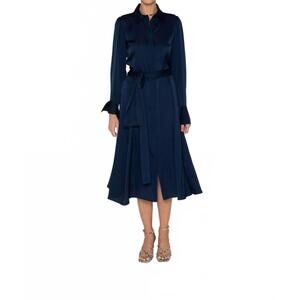 NEW NOUVELLE / SILK95FIVE la marais dress in navy